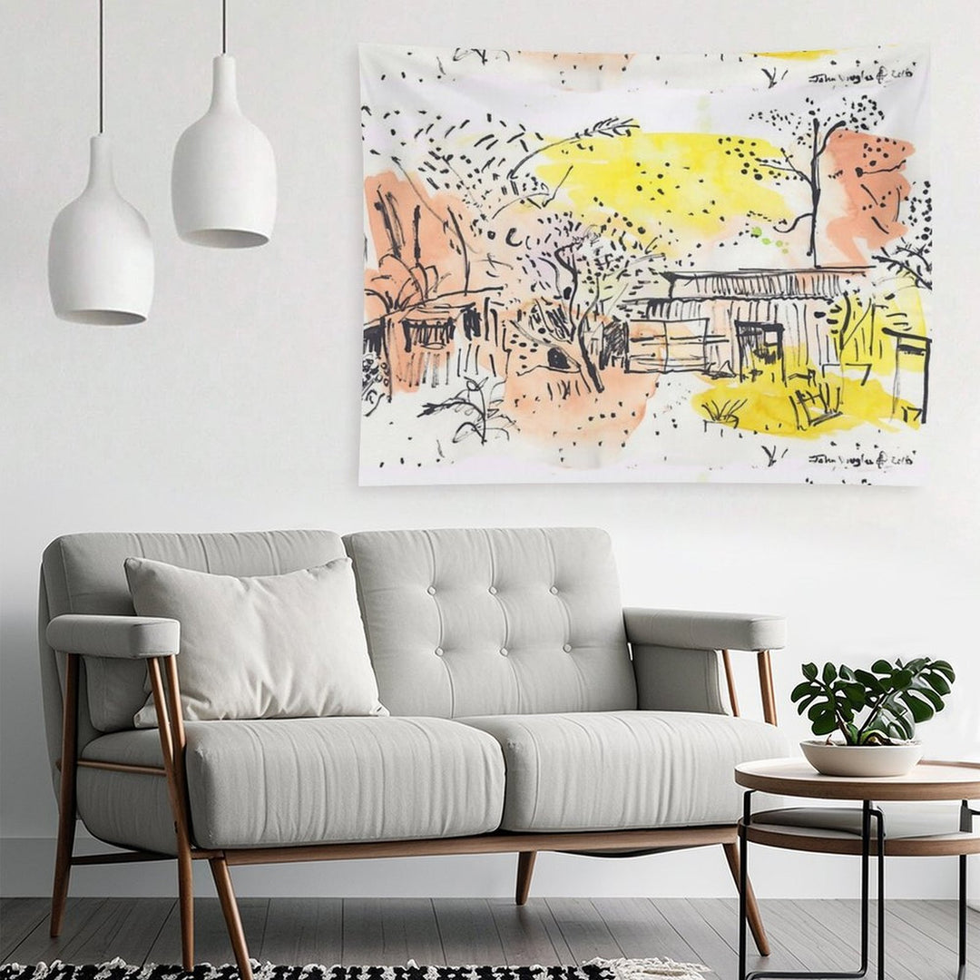 The Old Shed Out The Back Tapestry