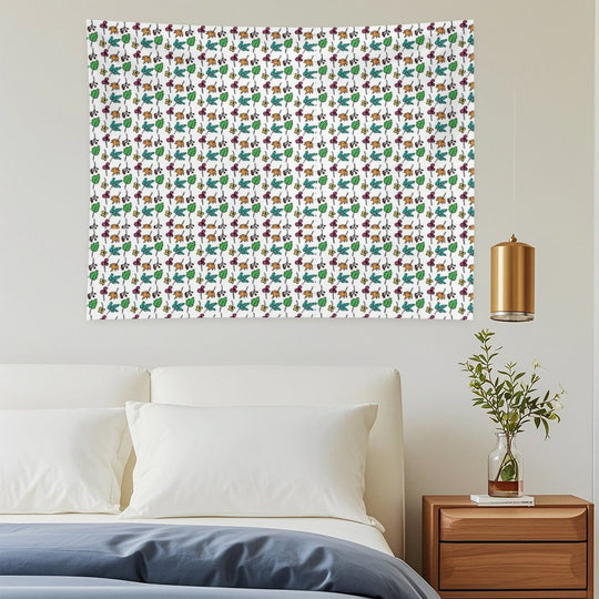 Autumn Leaves Pattern Tapestry