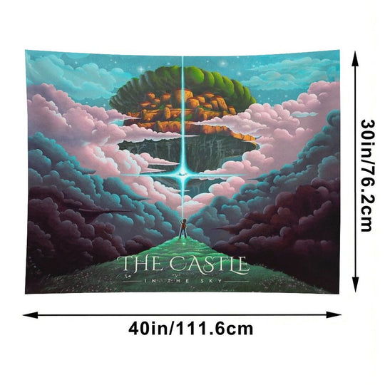 The Golden Castle in The Sky Tapestry