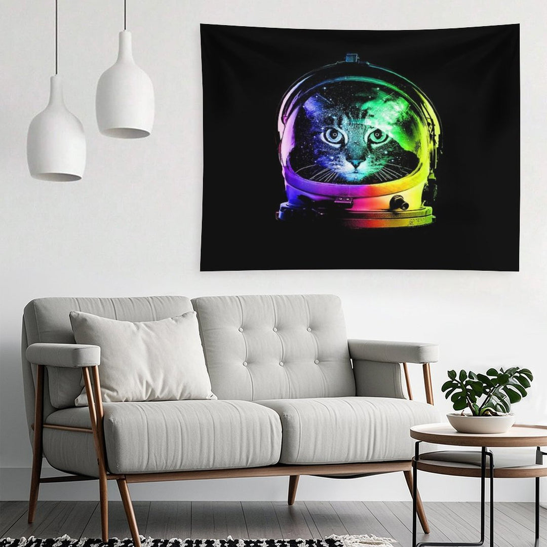 Astronaut Cat Tapestry