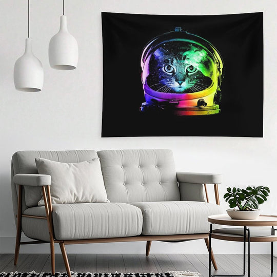 Astronaut Cat Tapestry