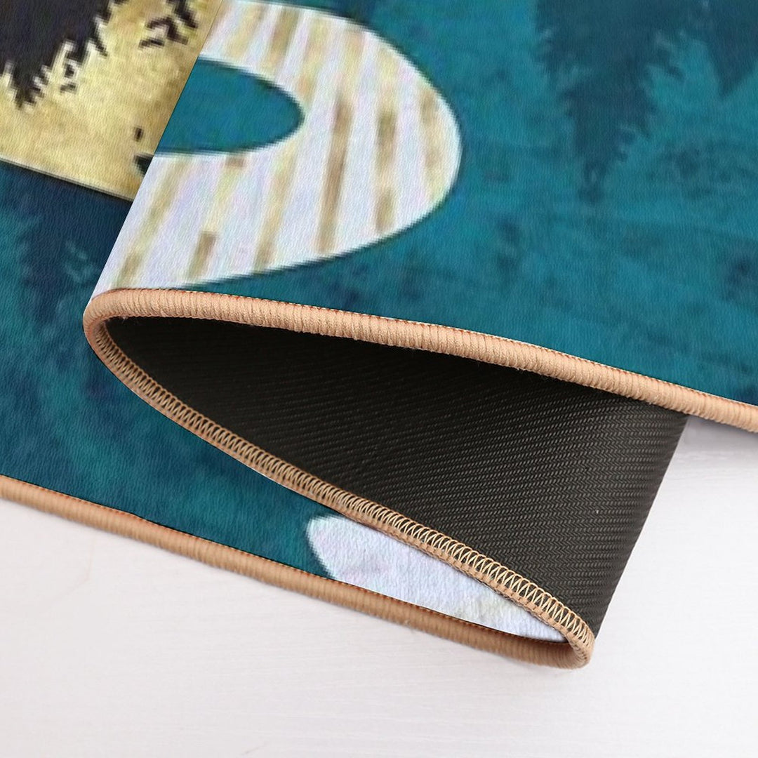 Winter River  Repositionable Bath Mat