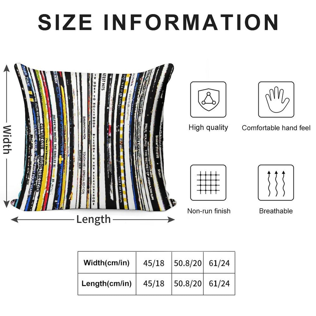 Long Play Love! Soft Fade-Resistant Throw Pillow