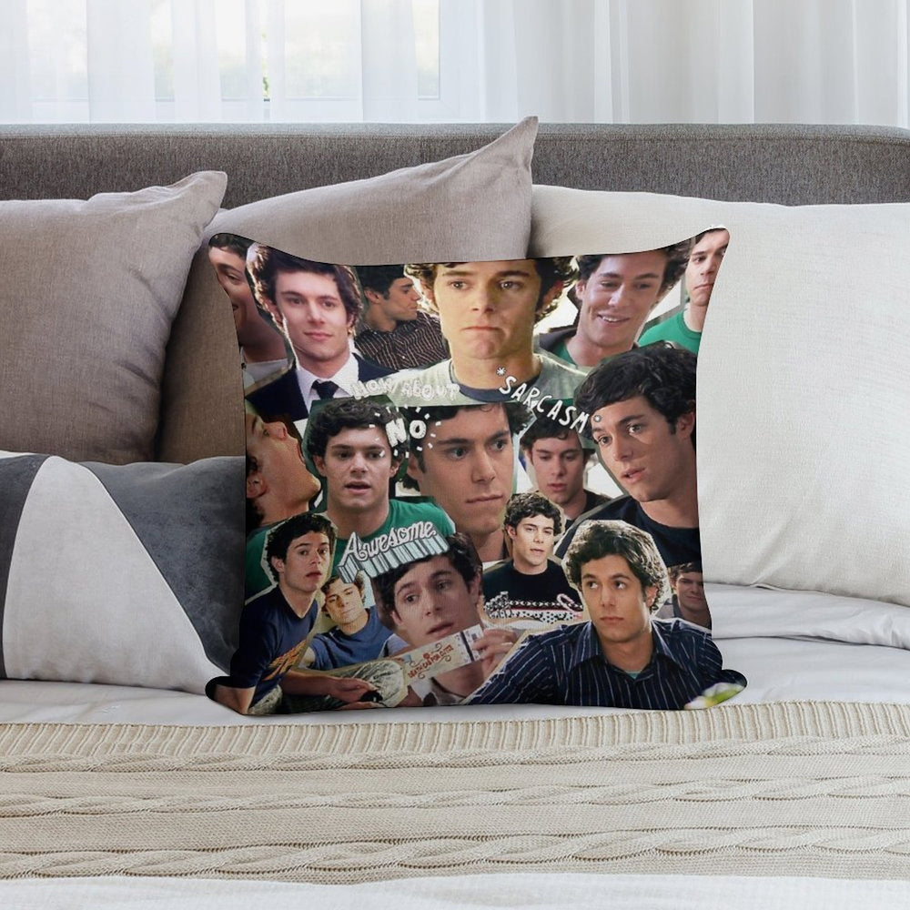Seth Cohen Collage Soft Hidden Zipper Throw Pillow