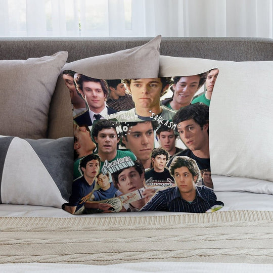 Seth Cohen Collage Soft Hidden Zipper Throw Pillow
