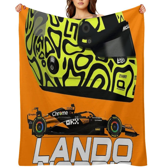 Lando Norris - McLaren MCL38 Quick-dry Throw Blanket