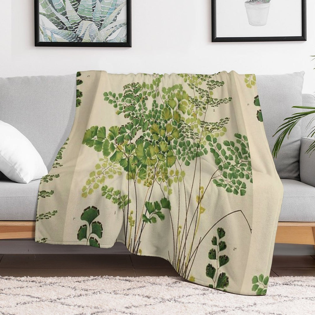 Maidenhair Ferns All-season Throw Blanket