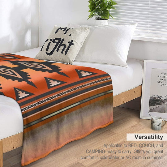 Canyon  Navajo Rust Premium Throw Blanket