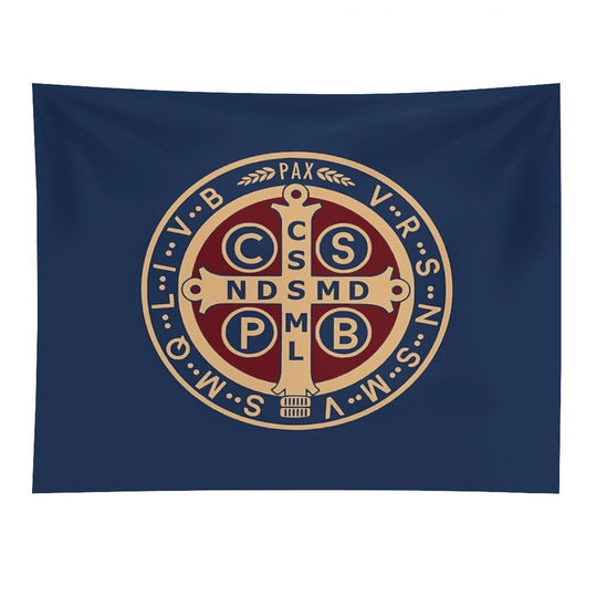 Saint Benedict Medal Tapestry