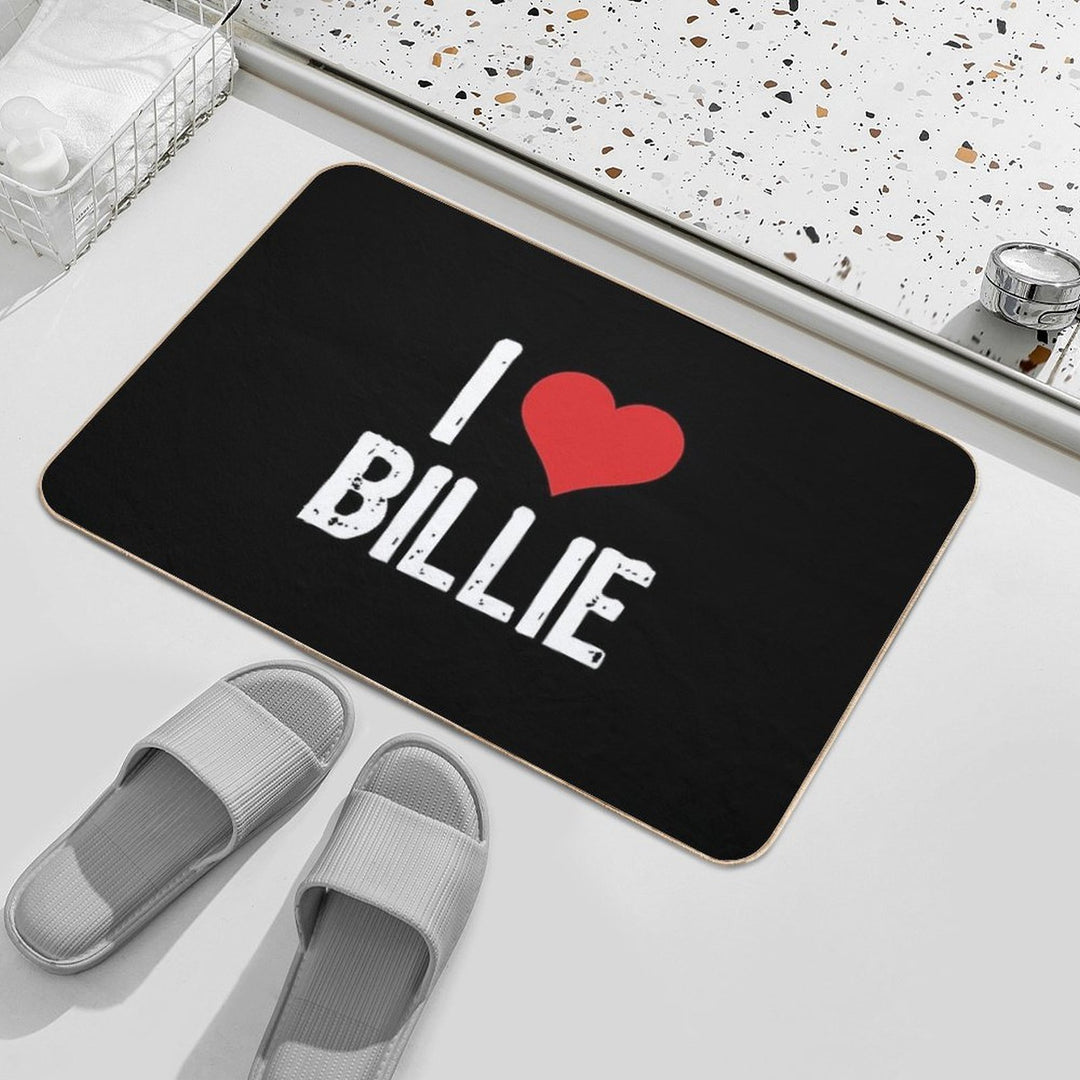I Love Billie  Odorless Bath Mat