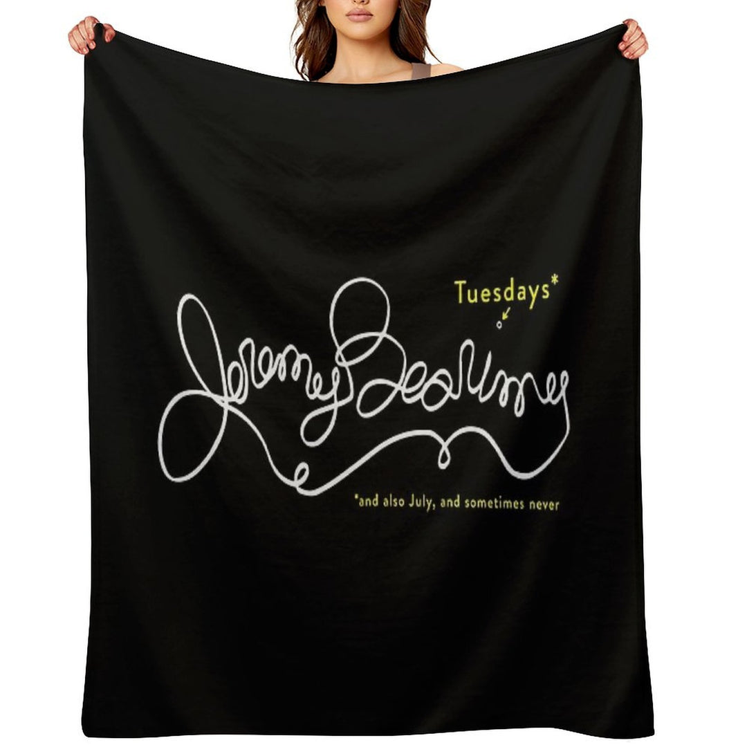 Jeremy Bearimy in White (with Notation) Versatility Throw Blanket