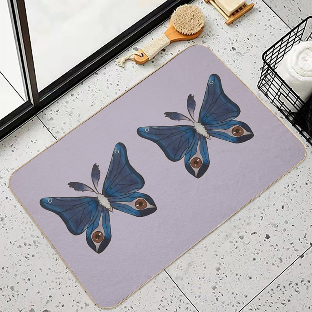 Purple Moth  Versatile Bath Mat