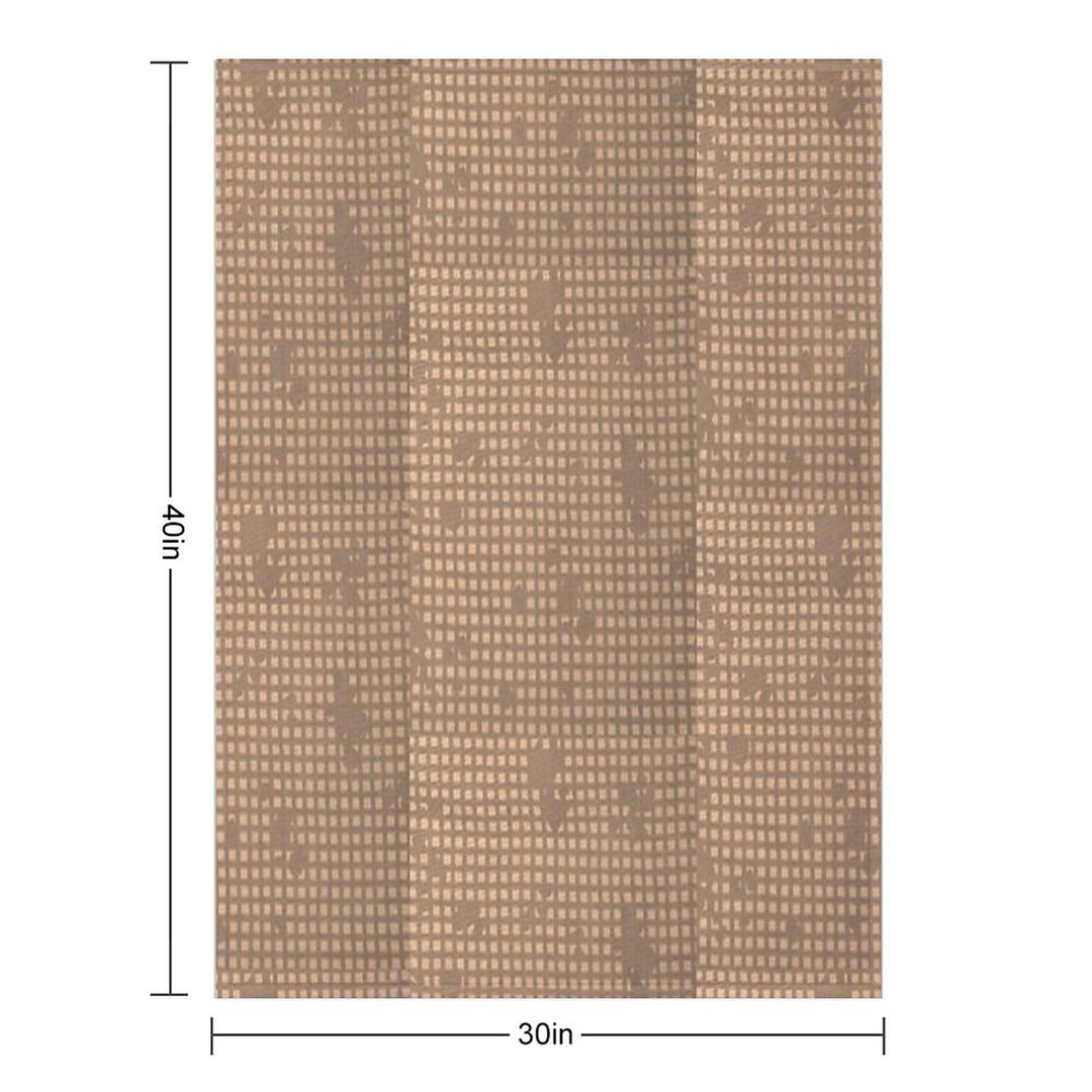 Desert Night Camo Pattern (sand Color Mod) Wrinkle-free Throw Blanket