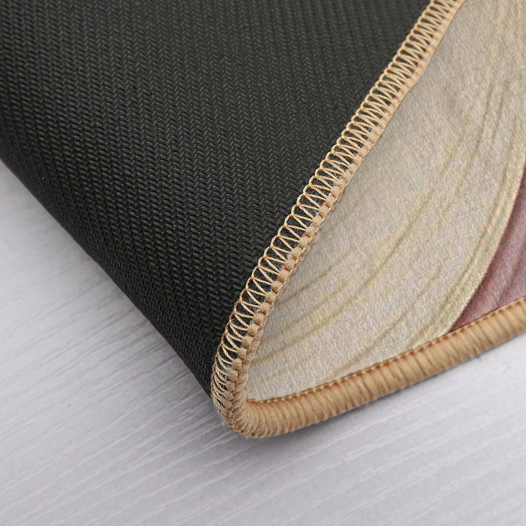 Abstract Curved Lines of Golden Colors  Anti-Trip Bath Mat