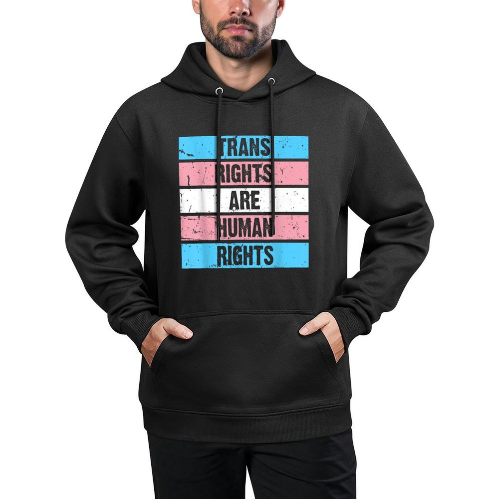 Trans Rights Are Human Rights LGBT Gay Pride Month Versatile Streetwear Hoodie