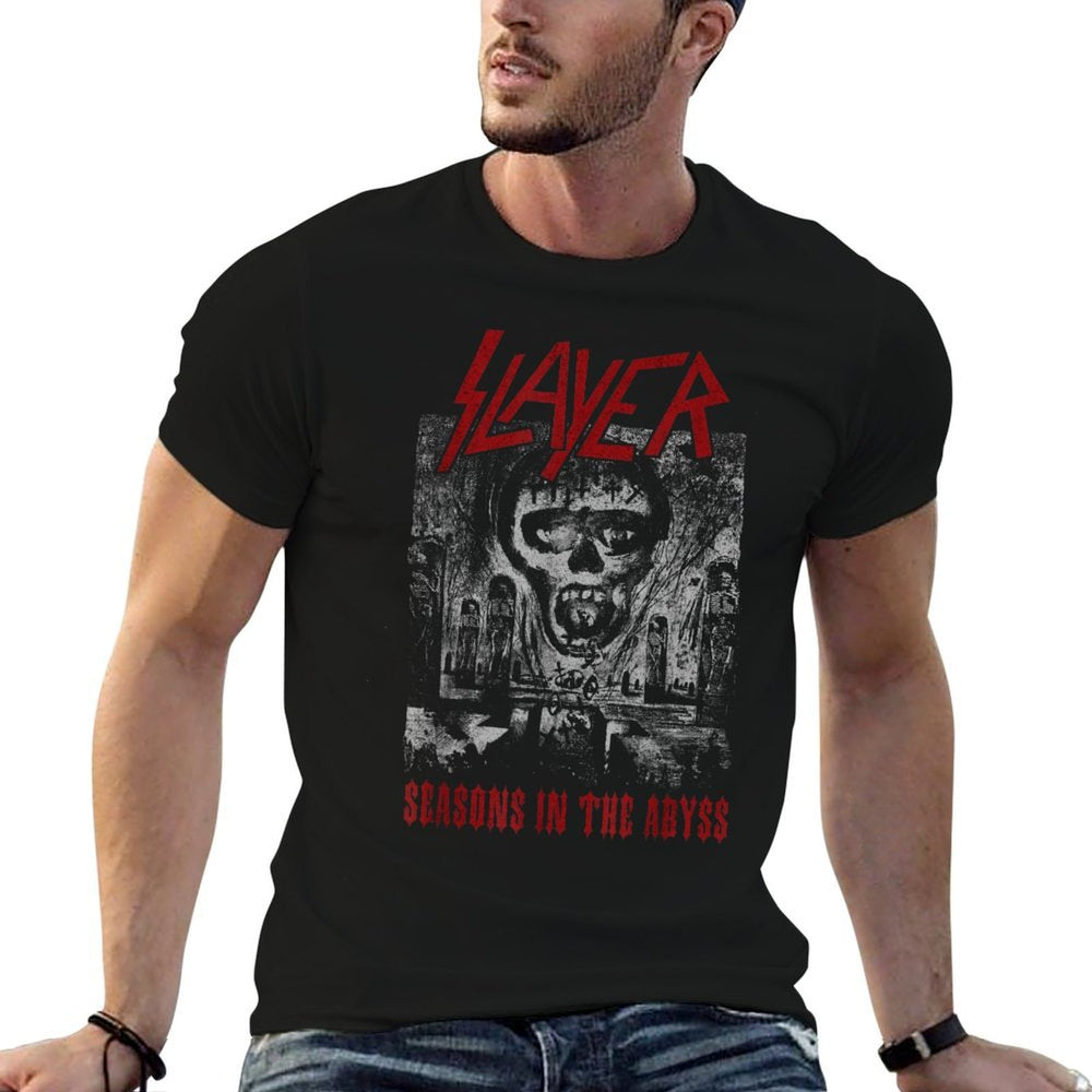Slayer – Seasons In The Abyss  Heathered Texture T-Shirt