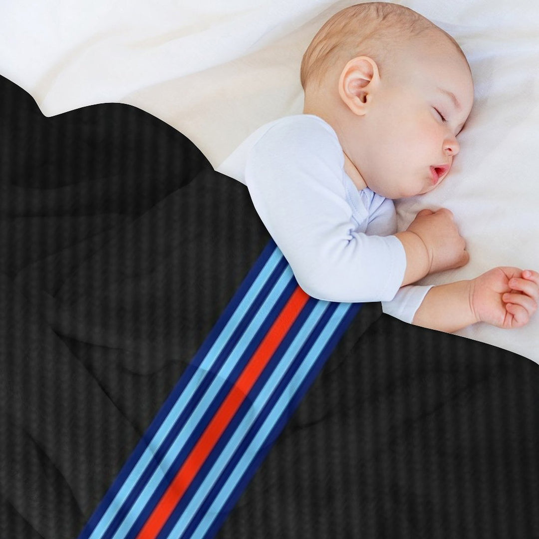 Racing Stripes Carbon Background 23 Velvety-soft Throw Blanket