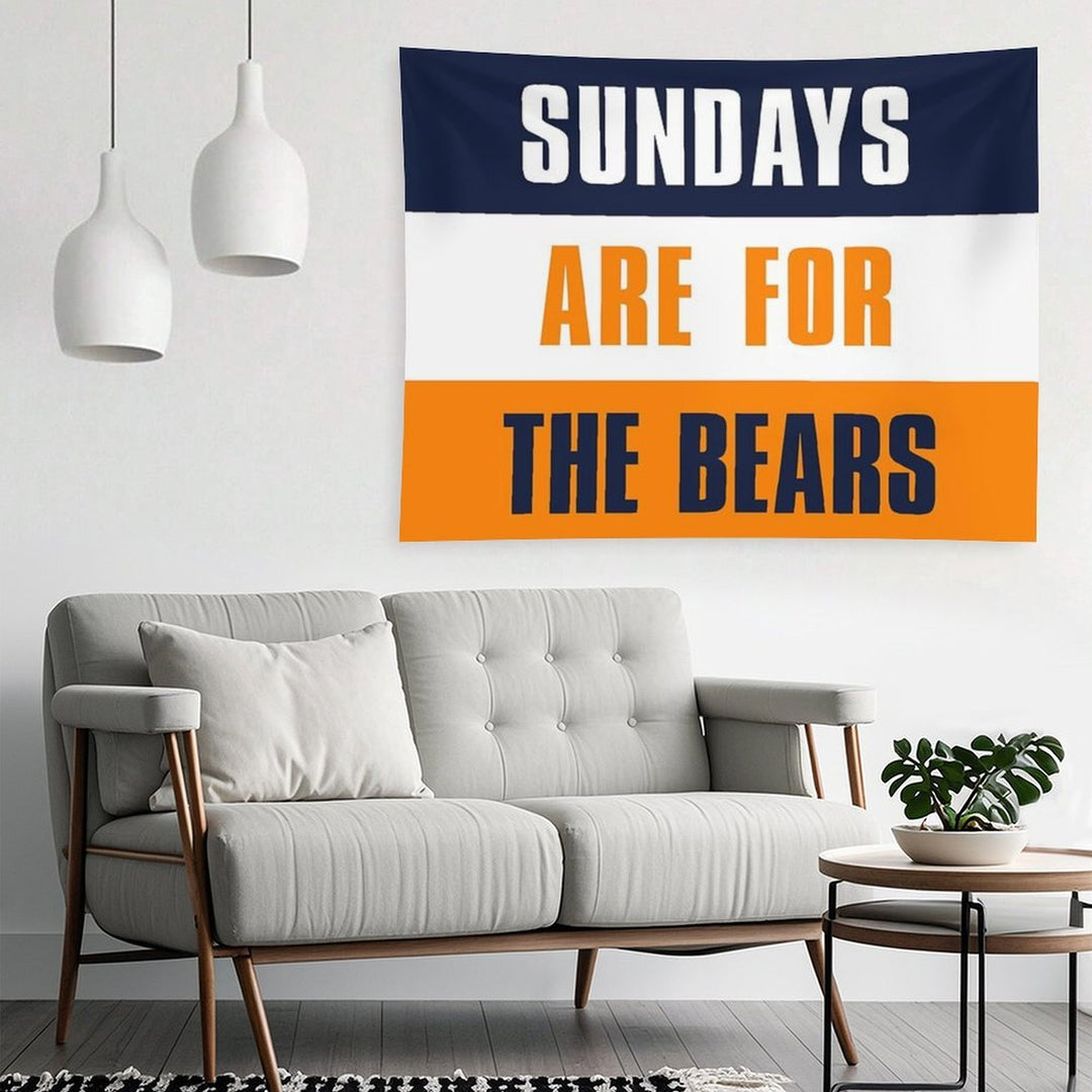 Sundays Are for The Bears, Chicago Bears Tapestry