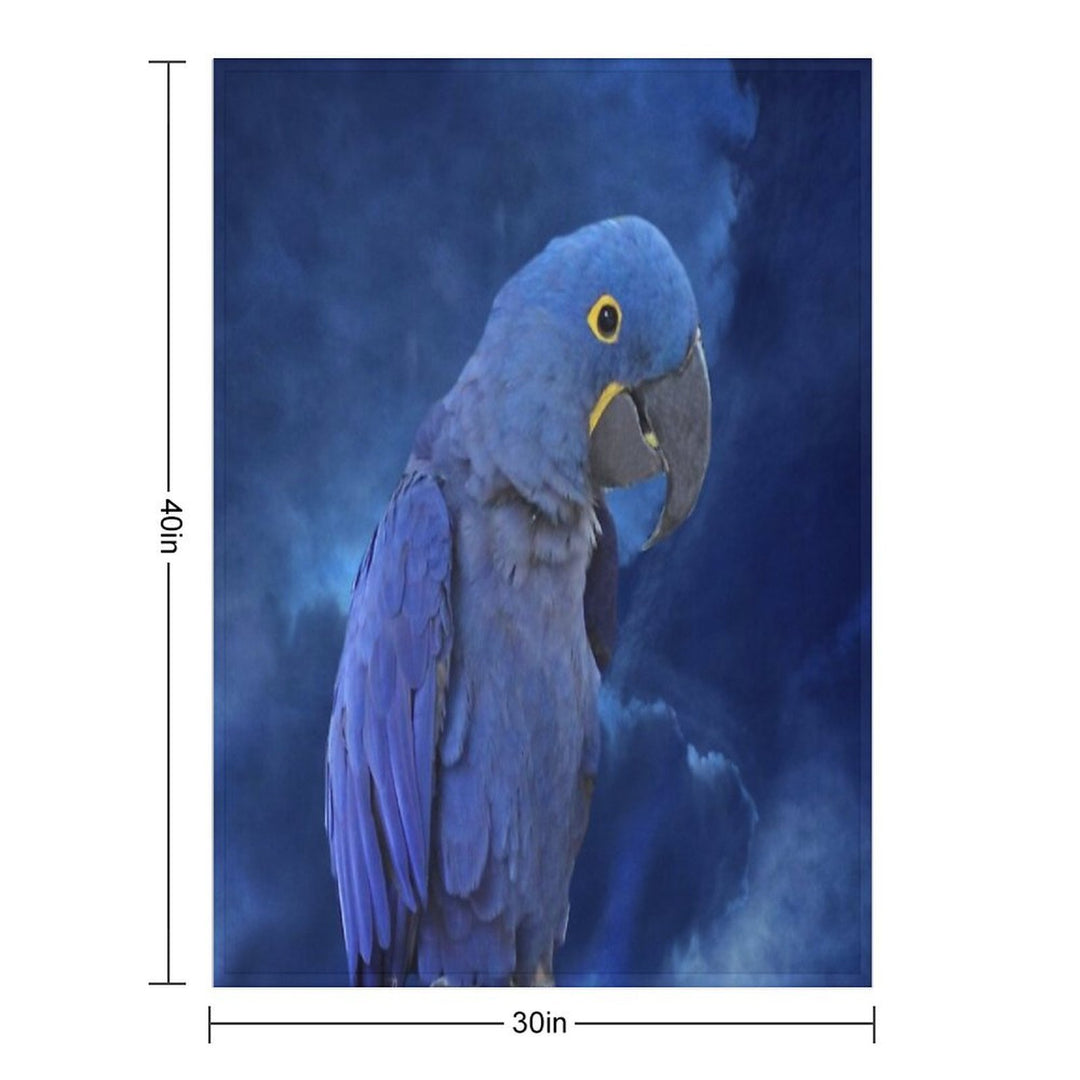 Hyacinth Macaw Quick-dry Throw Blanket