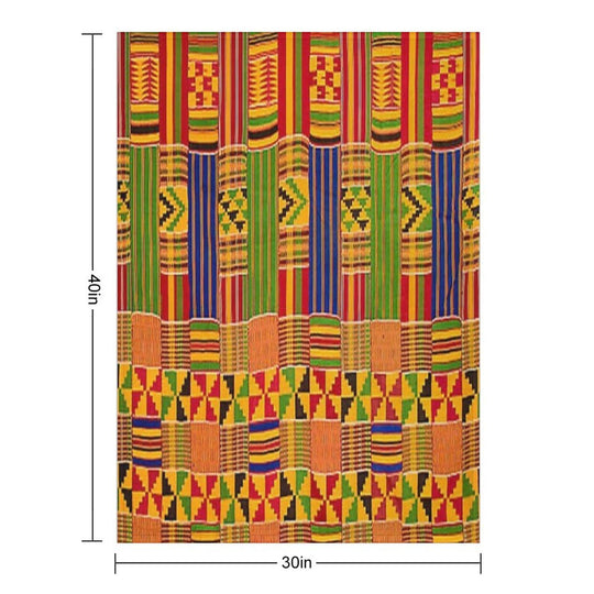 Kente Africa Design All-season Throw Blanket