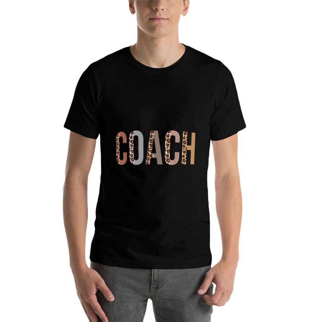 Leopard Coach Supplies Funny Back to School  Fade-proof Color T-Shirt