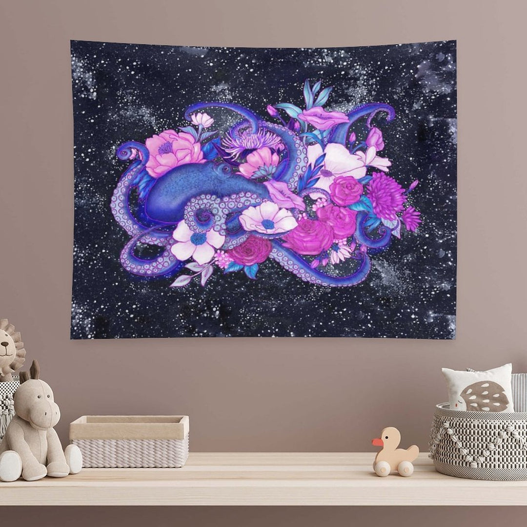 Magic Ocean The Octopus Coloured Version Tapestry
