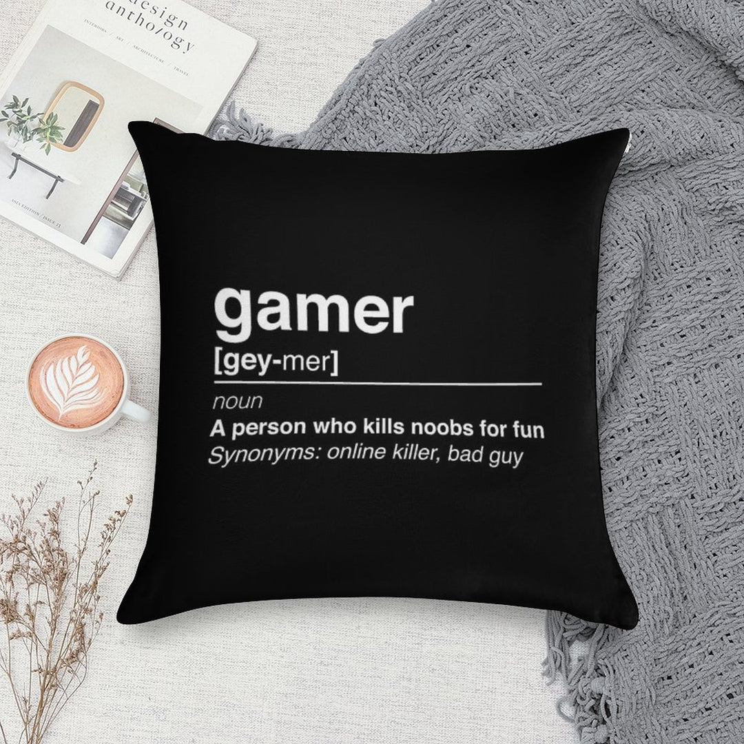 Gamer Definition Soft Style Accent Throw Pillow