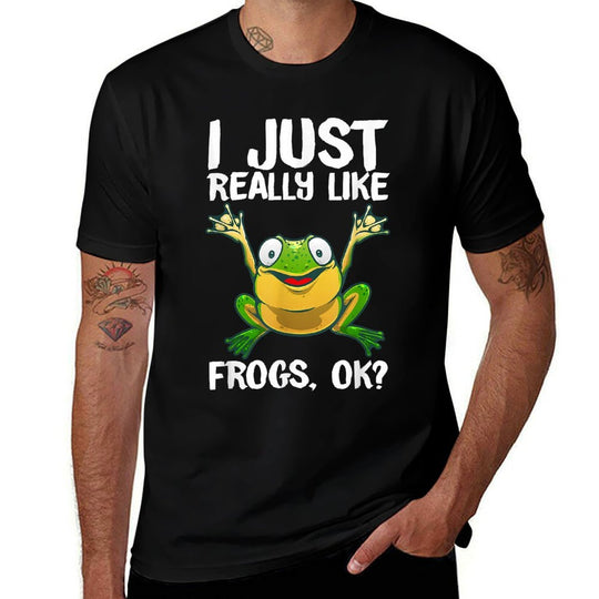 Funny Frog Gift For Kids Men Women Cool Tadpole Frog Lover  Breathable T-Shirt