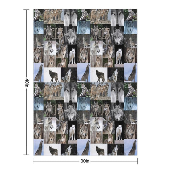Worrisome Wolves Gift-ready Throw Blanket