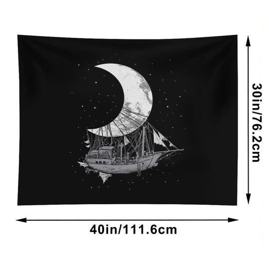 Moon Ship Tapestry