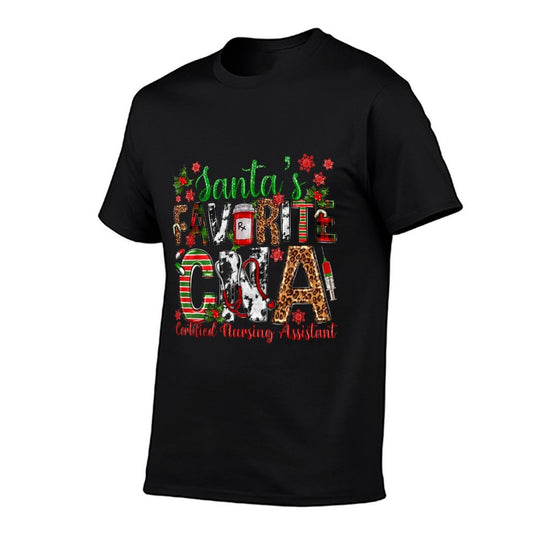 Santas Favorite CNA Certified Nursing Assistant Christmas  Breathable T-Shirt