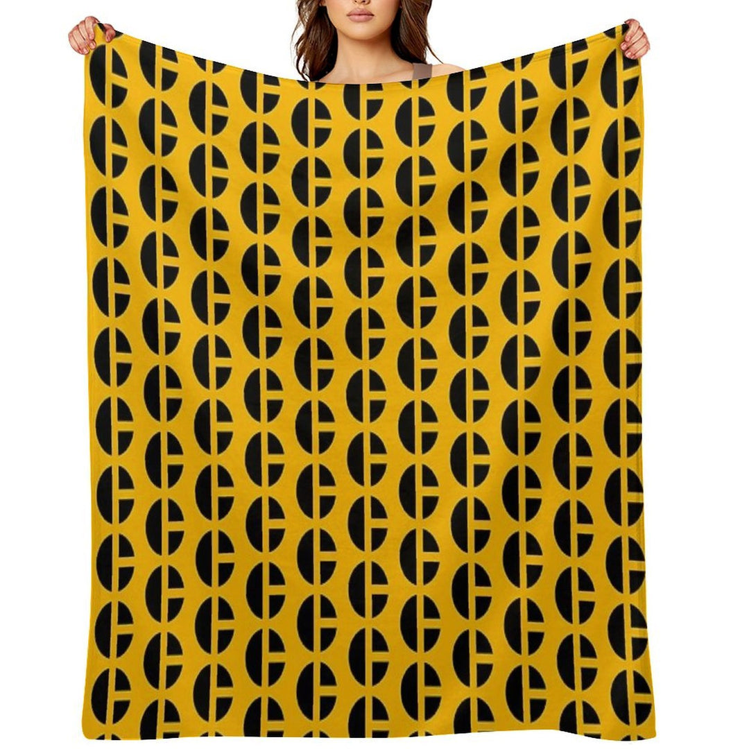 Caterpillar Logo - C Eco-conscious Throw Blanket