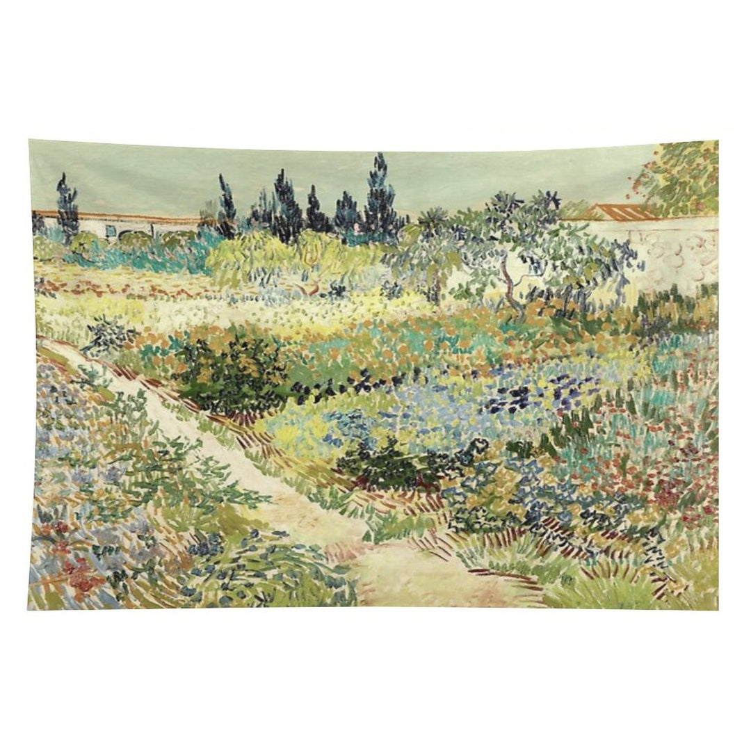 Vincent Van Gogh Garden at Arles Tapestry