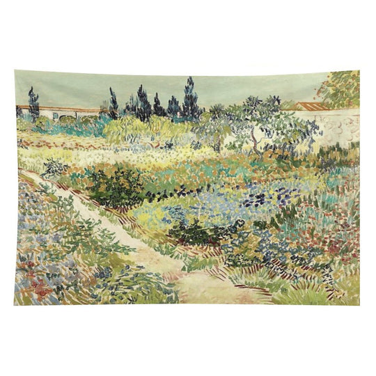Vincent Van Gogh Garden at Arles Tapestry