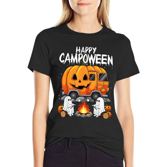 Happy Camp-O-Ween Halloween Camping Ghosts And Campfires  Affordable Price T-Shirt
