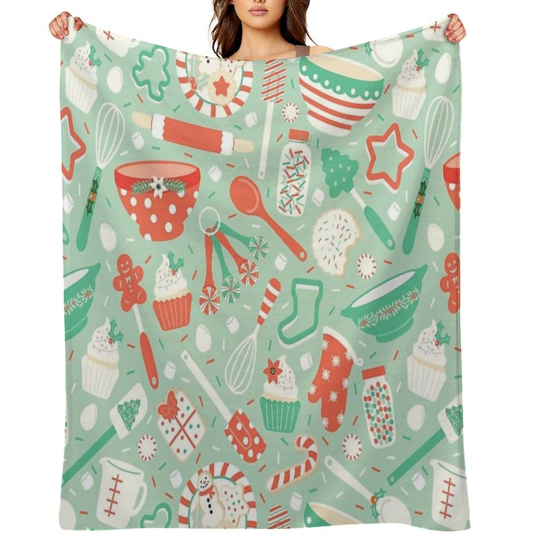 Christmas Baking Anti-pilling Throw Blanket