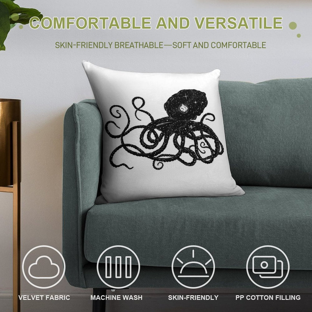 Galactapus Soft Warmth Comfort Throw Pillow