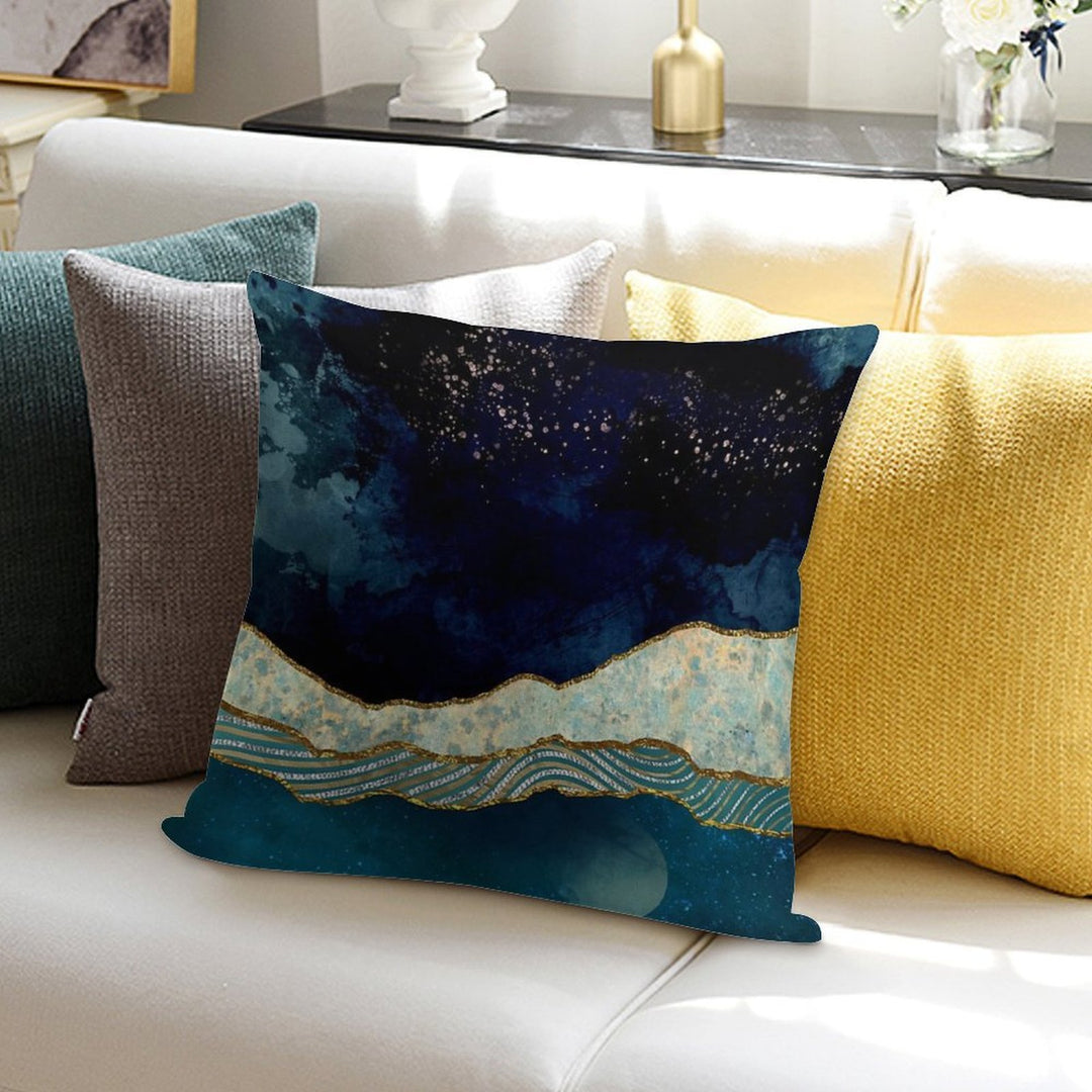 Indigo Sky Soft Skin-Friendly Throw Pillow