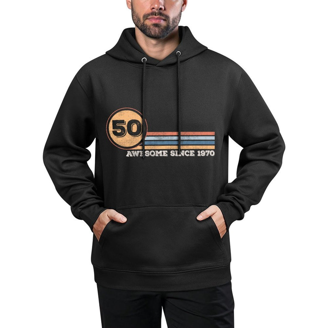 Awesome Since 1970. 50th Birthday Design Relaxed Fit Hoodie