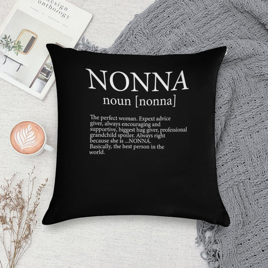 Nonna Definition Soft Decorative Cover Throw Pillow