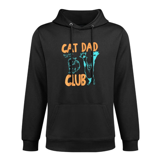 Cat Dad Club Life Is Better with Cats Fathers Day Cat Dad Shape Retention Hoodie