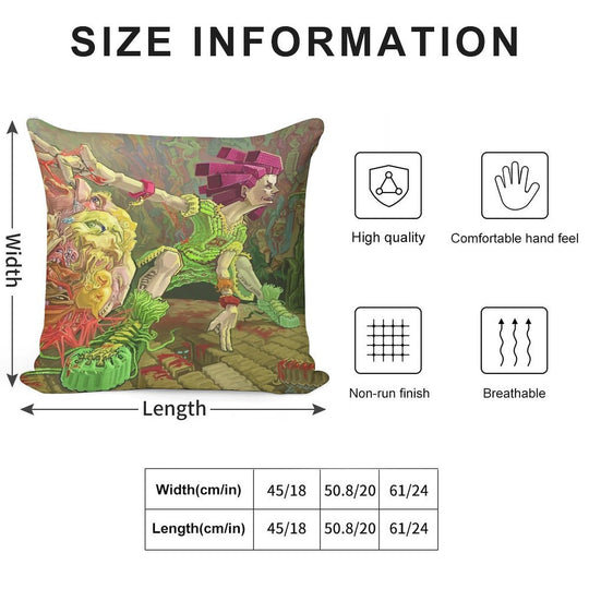 FLESH BALL!!!( Why Is Everything Alive) Soft Luxury Feel Throw Pillow