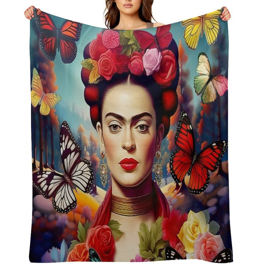 Frida Kahlo 14 Compact Throw Blanket