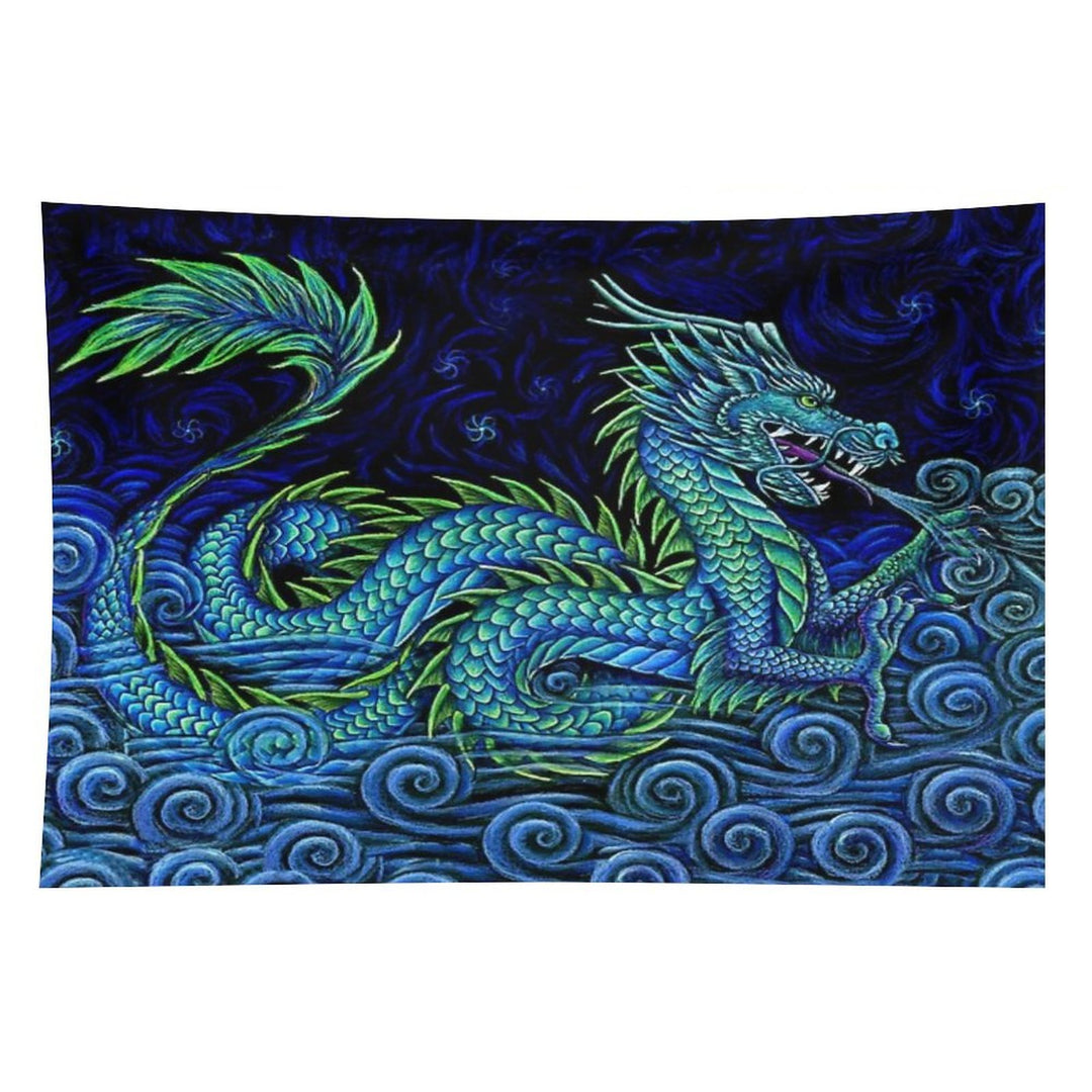 Chinese Azure Dragon Tapestry