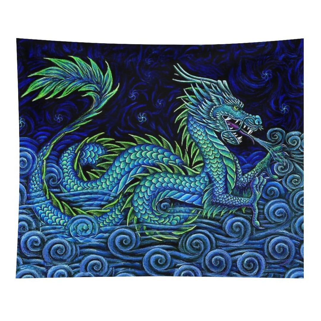 Chinese Azure Dragon Tapestry