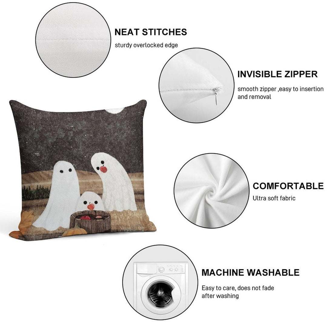 Apple Bobbing Soft Decorative Cover Throw Pillow