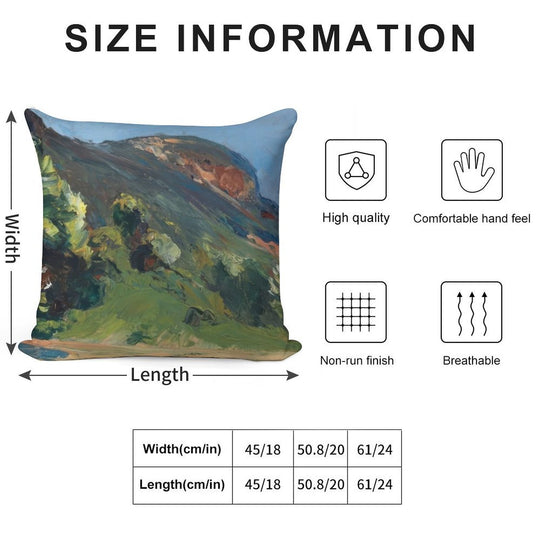 Bluff   1919 by Edward Hopper Soft Reinforced Edging Throw Pillow