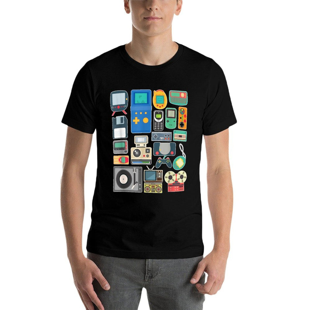 80s 90s Video Game Retro Vintage Classic Arcade  Easy-care T-Shirt