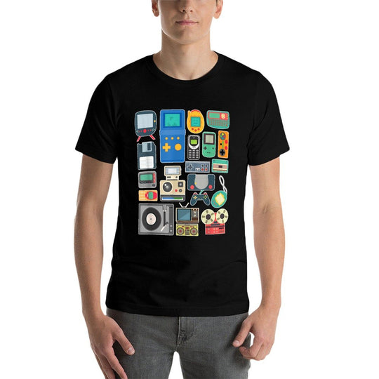 80s 90s Video Game Retro Vintage Classic Arcade  Easy-care T-Shirt