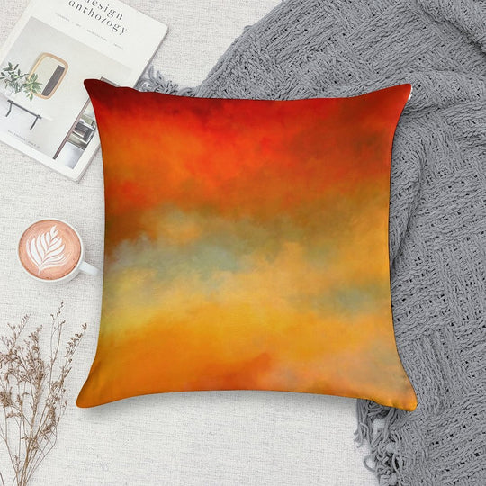 Sunset Colors Throw Pillow Soft High-Density Material Throw Pillow